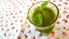 Gaspacho courgettes gingembre