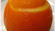 Oranges givrées sans sorbetière