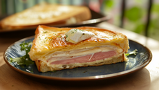 Croque monsieur au chèvre