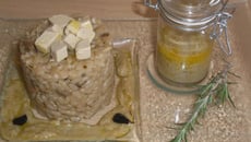 Risotto aux cèpes sauce au foie gras