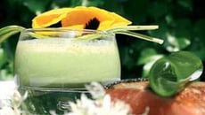 Truite du Pays Basque, risotto d'asperges vertes et capuccino de petits pois du Lot-et-Garonne