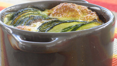 Clafoutis aux courgettes fondant