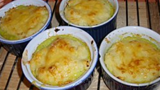 Verrines gourmandes aux courgettes et jambon