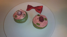 Le cupcake Madonna ou le cupcake pistache/framboise