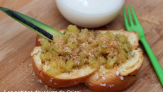 Tartine briochée exotique