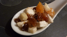 Tartare de chèvre frais aux fruits secs