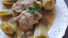 Fricassée de lapin aux artichauts