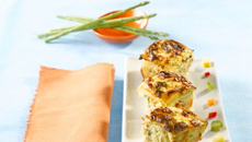 Petits flans de légumes au saumon