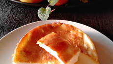 Cheese-cake crémeux au fromage blanc 0% et aux pommes 