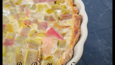 Tarte à la rhubarbe de mémère Lulu