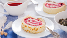 Roulé à la confiture de framboise au Companion