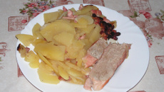 Rouelle de porc boulangère