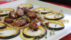 Courgettes au merguez