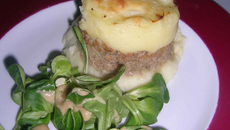 Parmentier de canard et échalote