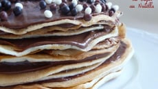 Gâteau de mini-crêpes au Nutella