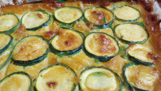 Flan de courgettes à l'Italienne