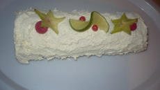 Bûche à la noix de coco