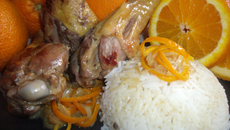 Manchons de canard à l'orange