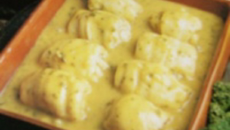 Filets de grenadier, sauce au fromage de brebis