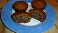 Muffin chocolat noisette