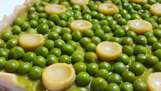 Tarte aux petits pois