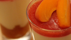 Verrine abricot, vanille & fraise
