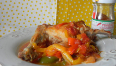 Le lapin au piment d'Espelette