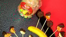 Sucettes aux fruits chocolatée