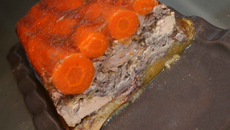 Pressé de bœuf au foie gras et ses légumes d'automne