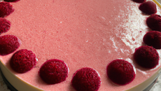 Bavarois framboise - passion, biscuit spéculooos