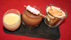 Trilogie chocolatée en verrine