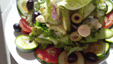 Salade gourmande aux poireaux