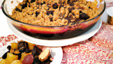 Crumble aux fruits et au chocolat comme chez maman