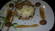 Cailles aux saveurs d'agrumes façon parmentier