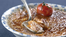 Crème brûlée à la Tomate de France et à la vanille