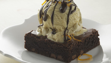 Moelleux au chocolat et sa Crème glacée à la vanille