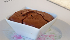 Petits soufflés au chocolat et fève tonka