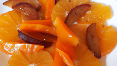 Salade d'orange et kakis à la cannelle !