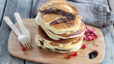 Pancakes fourrés au Nutella