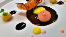 Langoustine et chocolat amer