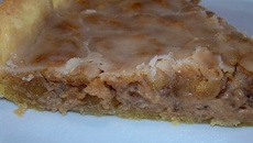 Tarte au noix et son glaçage au rhum