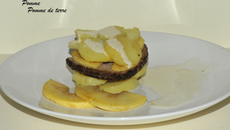 Millefeuille aux deux pommes et andouille