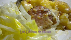 Gratin de pommes de terre au Comté et à la saucisse de Morteau