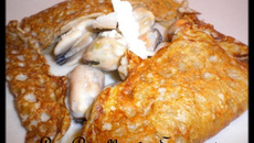 Galettes de sarrasin aux moules crémeuses