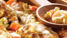 Lapin à la moutarde et ses petits légumes