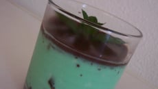Panna cotta menthe-chocolat