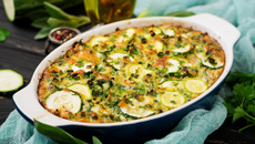 Gratin de courgettes léger au cottage cheese