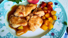 Poulet aux Pêches: une recette simple et sucrée