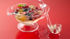 Soupe de fruits rouges à l'Ail