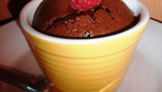 Coulant au chocolat & cœur praliné